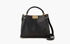 Fendi Peekaboo Iconic Essential Leather Tote Bag Black