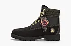 Timberland Lunar New Year 6 Inch Lace Up Boots Black Nubuck