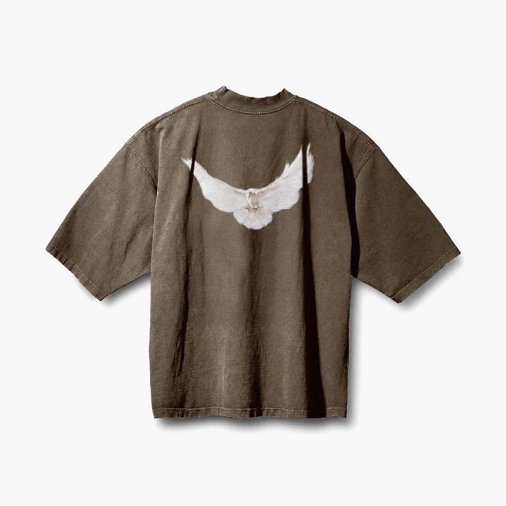 Yeezy X GAP X Balenciaga Dove 3/4 Sleeve Tee Brown
