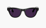 Ray-Ban Meta Skyler Sunglasses Shiny Black / Clear Transitions Amethyst (Size 52) 