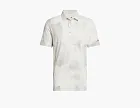 Adidas Ultimate 365 Printed Cool Feeling Tour Polo Shirt Putty Beige / White