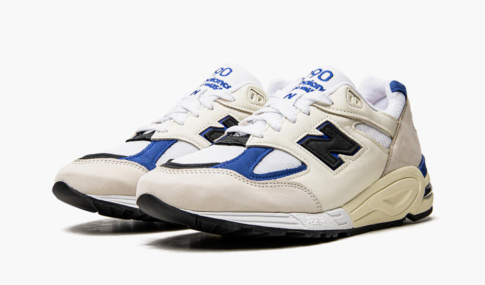 New Balance 990v2 Made in USA x Teddy Santis White Blue