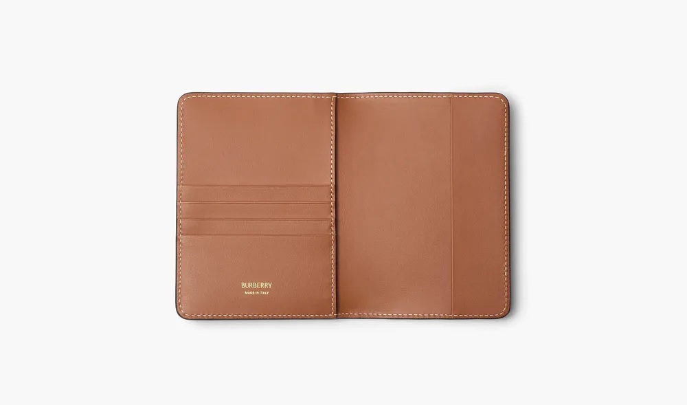 Burberry Check Passport Holder Archive Beige