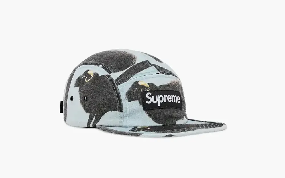 Supreme x Damien Hirst Camp Cap Black