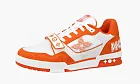 Louis Vuitton Trainer Line Sneaker White Orange