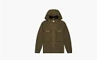 C.P. Company Lens-Embellished Padded Jacket Brown