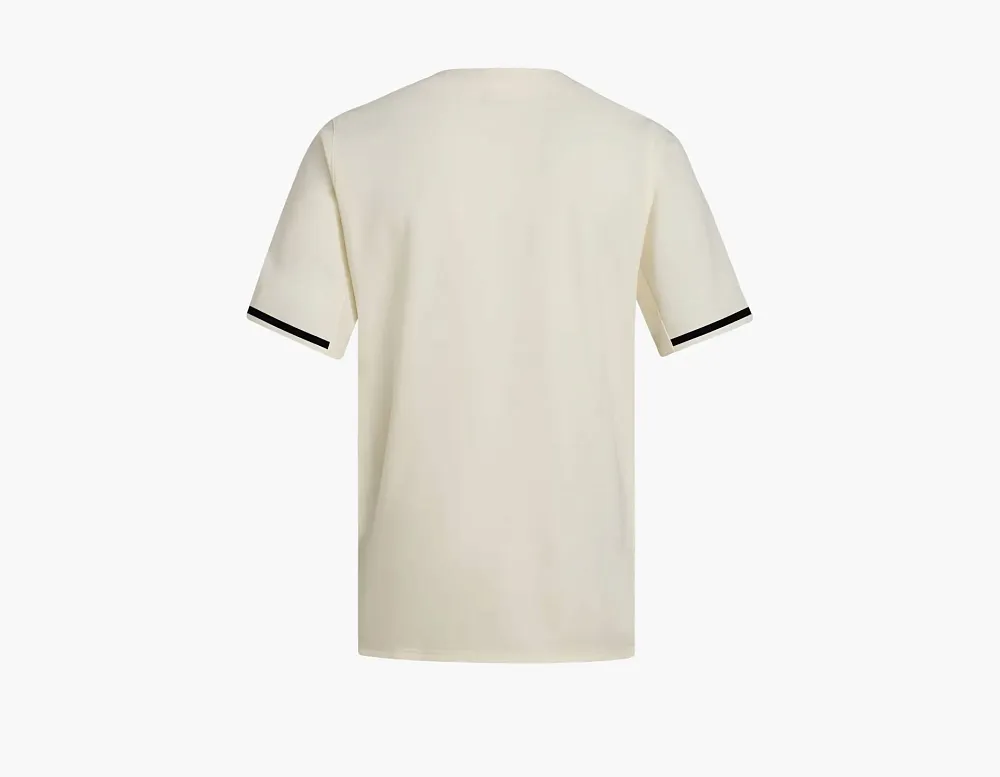 Adidas Dugout Full-Button Cotton Jersey Cream White