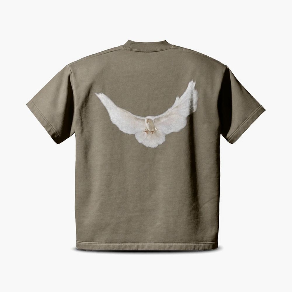 Yeezy x Gap x Balenciaga Dove Padded Heavy Fleece Tee «Washed Black» С плечами