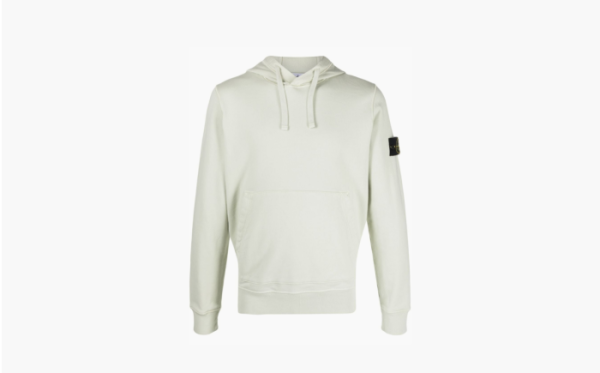 Stone Island Compass appliqu cotton hoodie Green 
