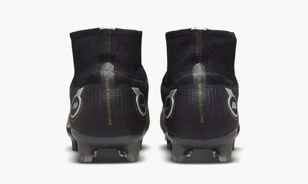Nike Mercurial Superfly 8 Fg Black Metallic Silver Gold