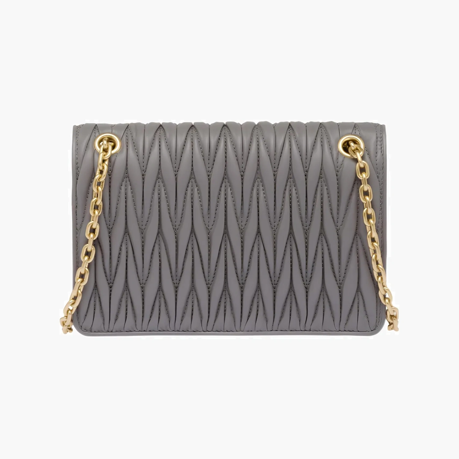 Miu Miu Matelassé Shoulder Bag "Grey" 