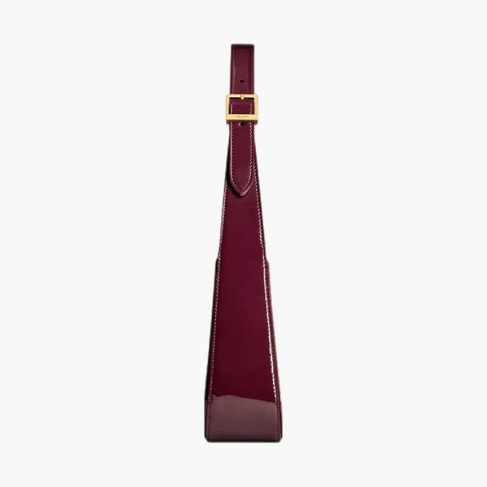 Saint Laurent Le 5 À 7 Mini Patent Leather Shoulder Bag Dark Red Wine