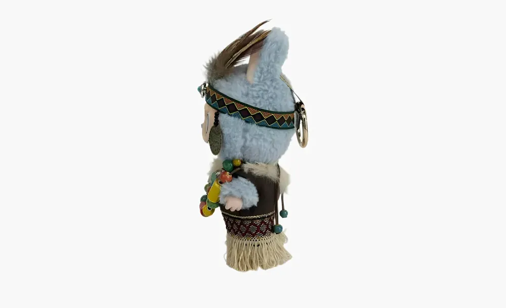 Pop Mart Hang Tag Box Sea Salt Coconut Tribal Feather Headdress