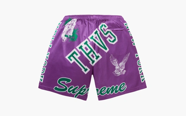Supreme Varsity Mesh Short  Purple 