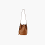 Miu Miu Leather Bucket Bag "Cognac" 