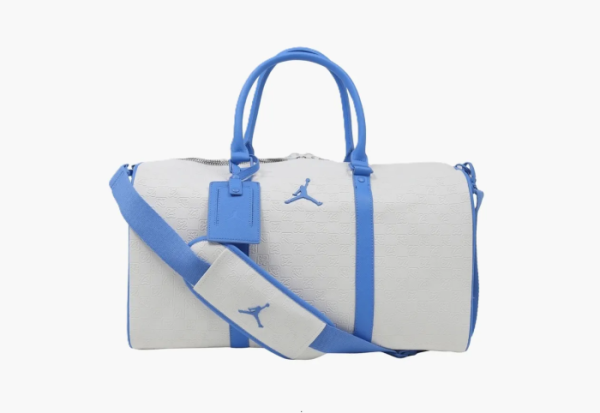 Jordan Monogram Travel Duffel Bag White/Blue 