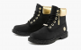 Timberland Heritage 6 Inch Waterproof Boots WMNS "Black Nubuck With Gold" 