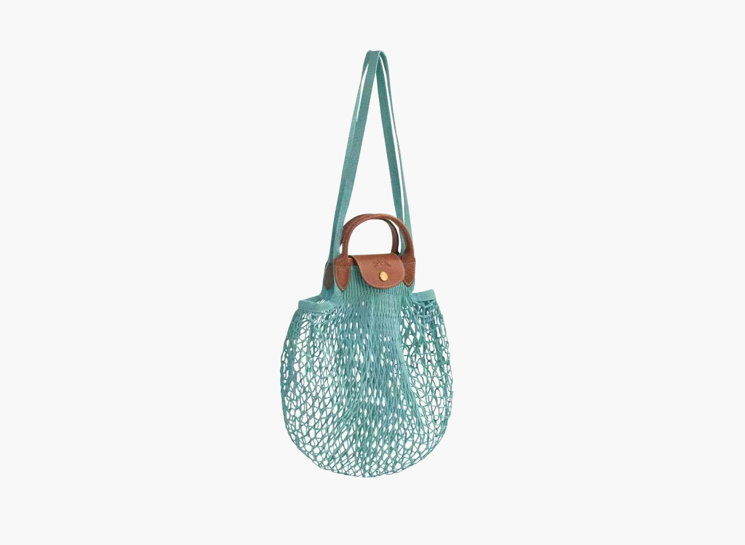 Longchamp Le Pliage Filet Top Handle Bag  "Lagoon" 