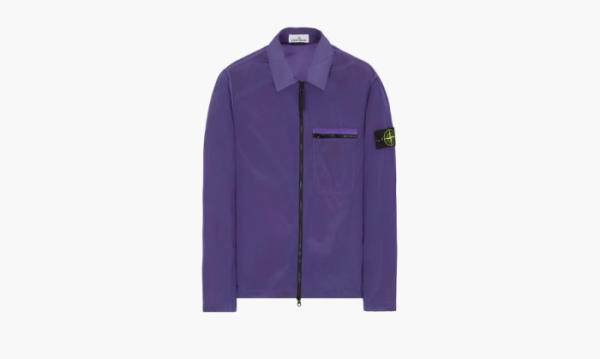 Stone Island Zip Shirt Jacket Purple 