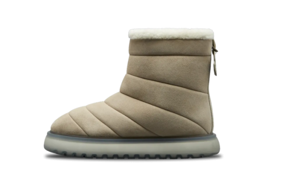 Moncler Slip-On Sheepskin Short Boot WMNS Brown Fashion 
