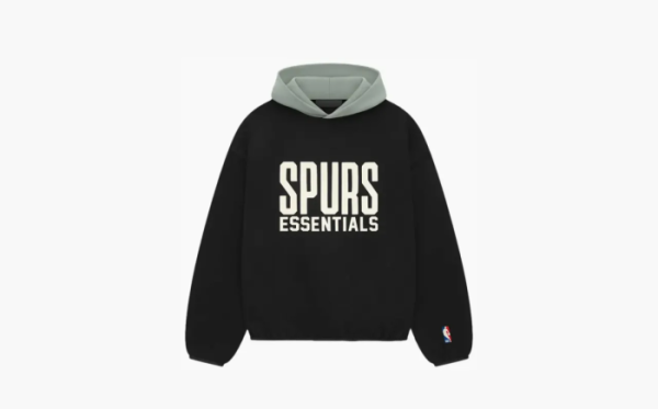 Fear of God Essentials x NBA Spurs Hoodie Black/Teal 