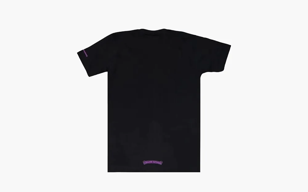 Chrome Hearts Neck Logo Tee Black/Purple