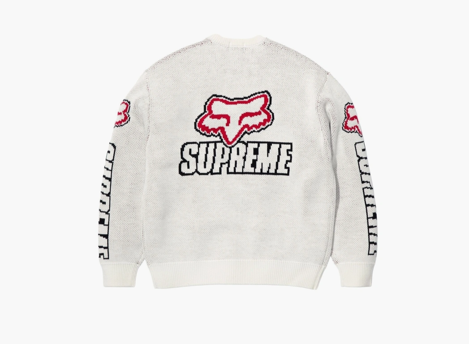 Supreme x Fox Racing Sweater White 