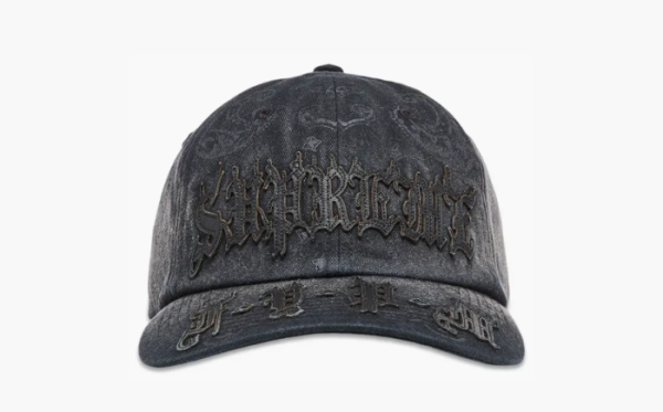 Supreme Leather Appliqué 6-Panel Black 