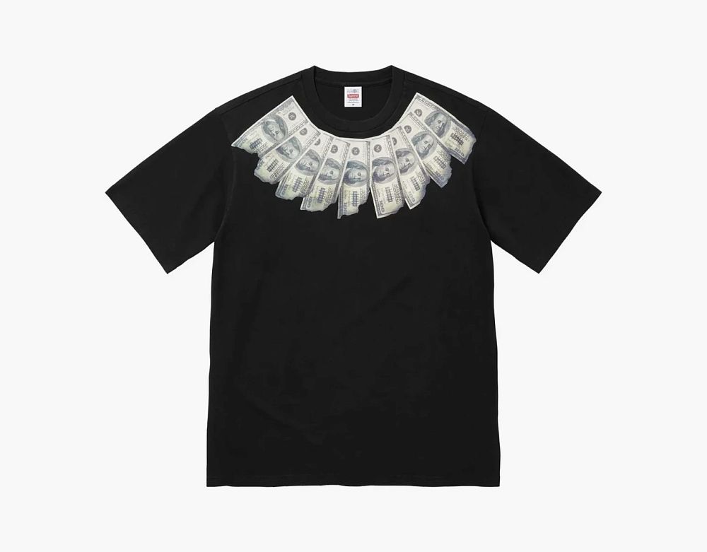 Supreme x MM6 Maison Margiela Money Short-Sleeve Top Black