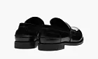 Miu Miu Leather Loafers White Black