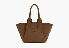 JW PEI Cara Faux Suede Tote Bag Mocha Brown