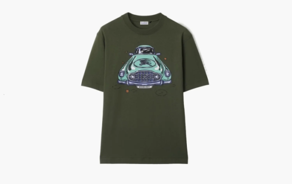 Burberry Car Cotton T-shirt  Yew  Burberry Car Cotton T-shirt  Yew