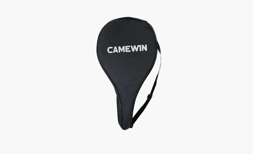 Camewin Paddle Carbon Fiber Beach Tennis Racket Black White Foam
