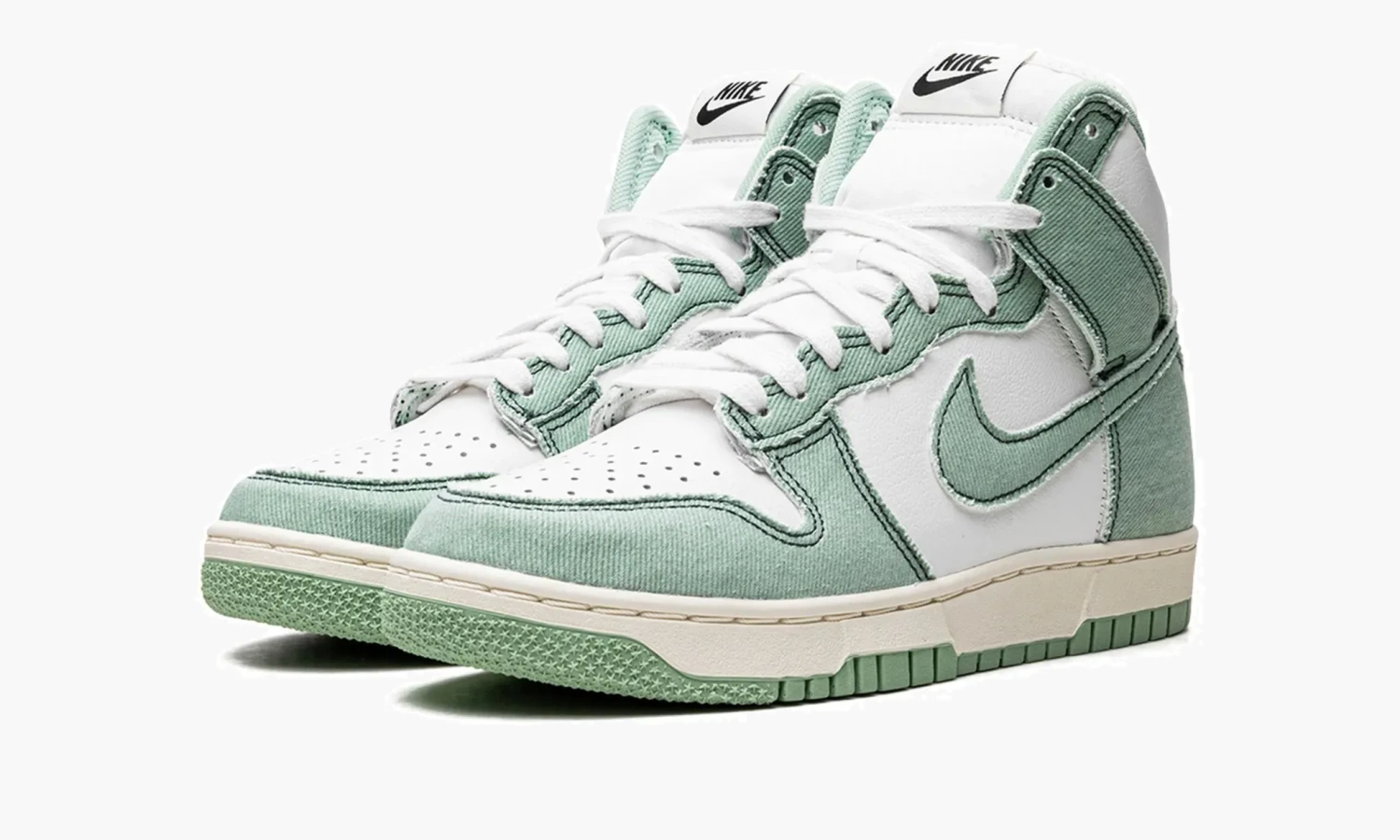 Nike Dunk High 1985 WMNS "Green Denim" 