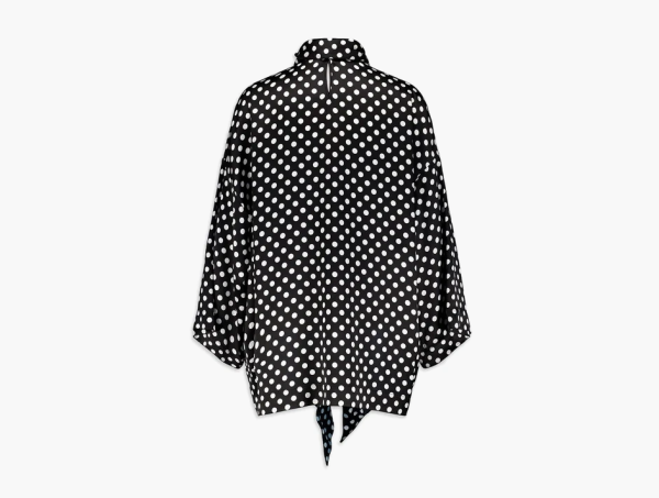 Saint Laurent Satin Blouse Black 