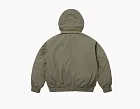 Supreme Leather Collar Utility Jacket Olive