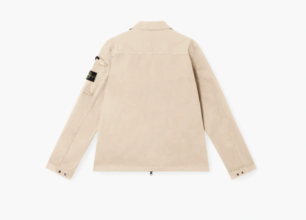 Stone Island Overshirt with Zip Fastening Desert  Stone Island Overshirt with Zip Fastening Desert