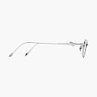 Gentle Monster Saga 02 Sunglasses Silver / Transparent