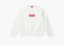 Supreme Washed Box Logo Crewneck White 
