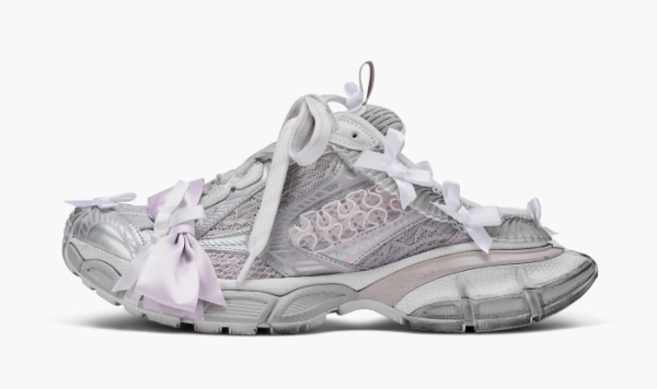 Balenciaga 3XL Lace Mule WMNS White Light Pink 