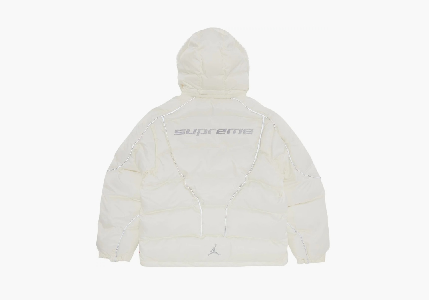 фото Supreme x Jordan Puffer Jacket "White" (Supreme)-FW24J2 WHITE