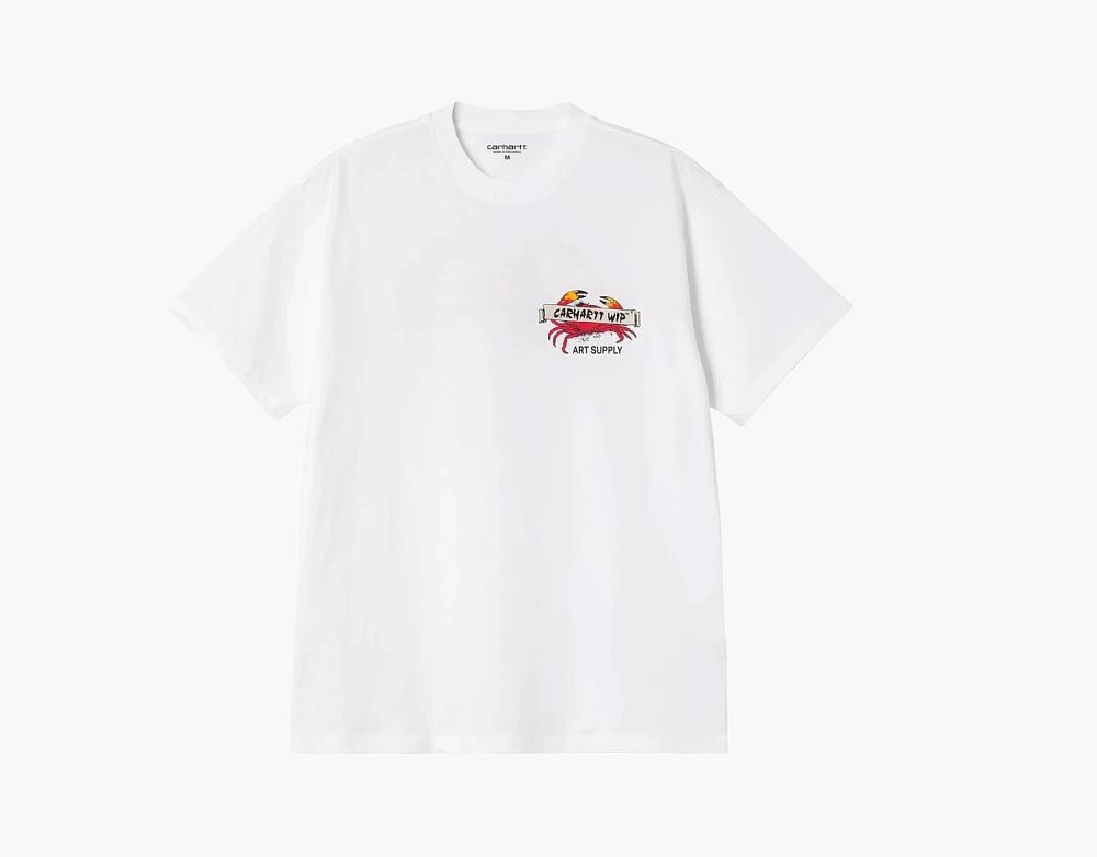 Carhartt WIP Crab Paint Art Supply T-Shirt White