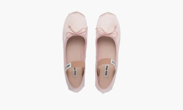 Miu Miu Satin Ballerinas Orchid Pink 