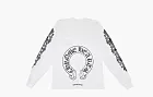 Chrome Hearts Floral Horseshoe L/S T-shirt White