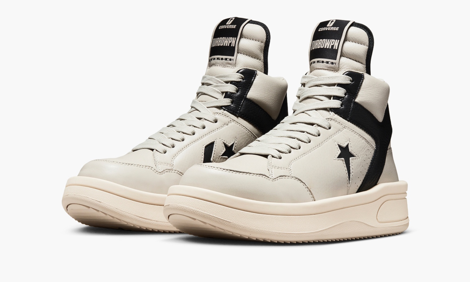 фото Rick Owens X Converse Drkshdw Turbowpn "Cream" (Rick Owens DRKSHDW)-A06758C