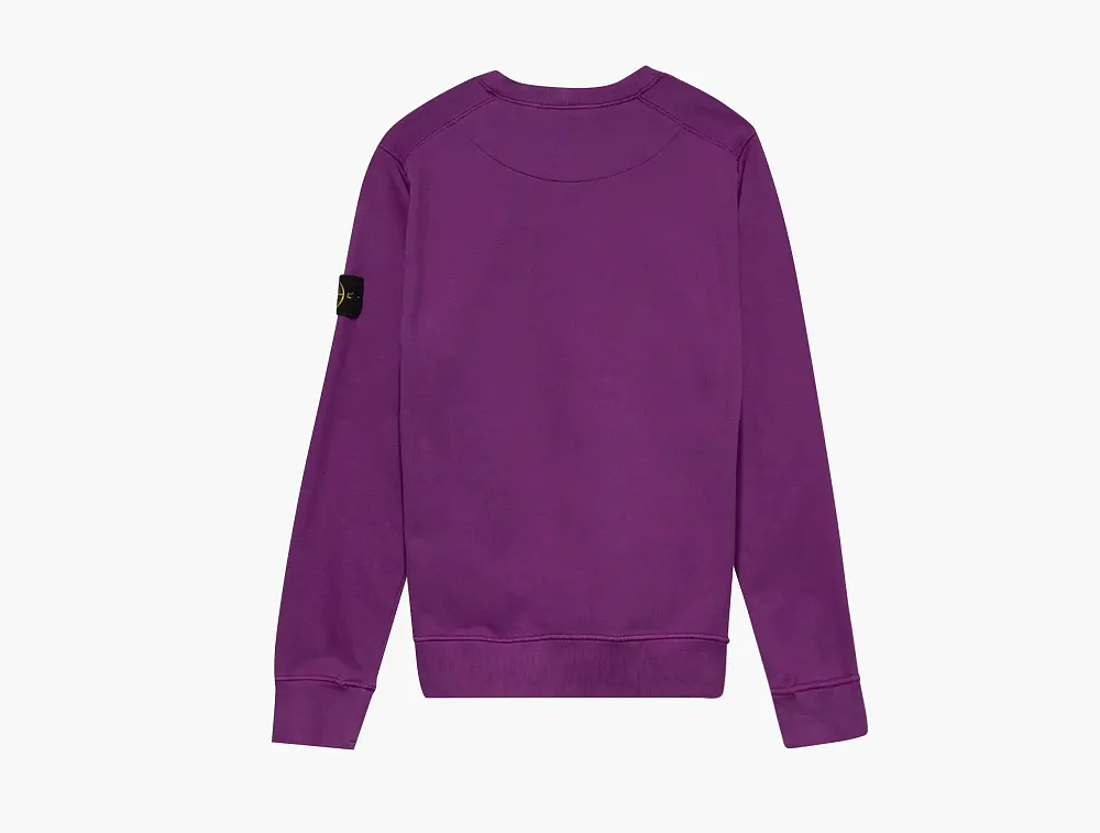 Stone Island Badge Logo Crewneck Magenta