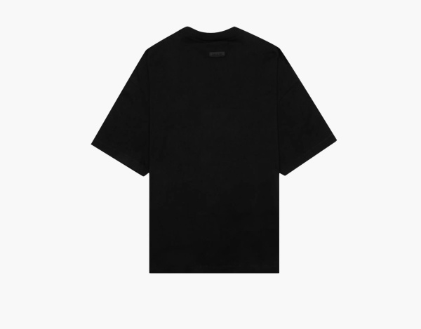 Fear of God Essentials Front Logo Tee Jet Black 