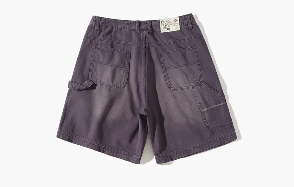 Nothomme Outdoor Retro Denim Shorts Purple
