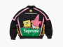 Supreme SpongeBob SquarePants Jeff Hamilton Racing Jacket  "Black" 