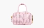 Miu Miu Matelassé Nappa Leather Top-handle Bag "Pink" 